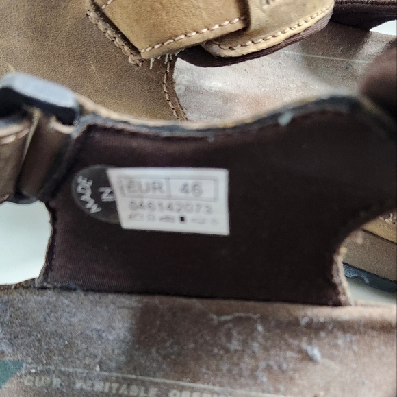 Mephisto Allrounders Mens Brown Alligators Sandals-Size 46/12 (EUC) - Picture 11 of 12